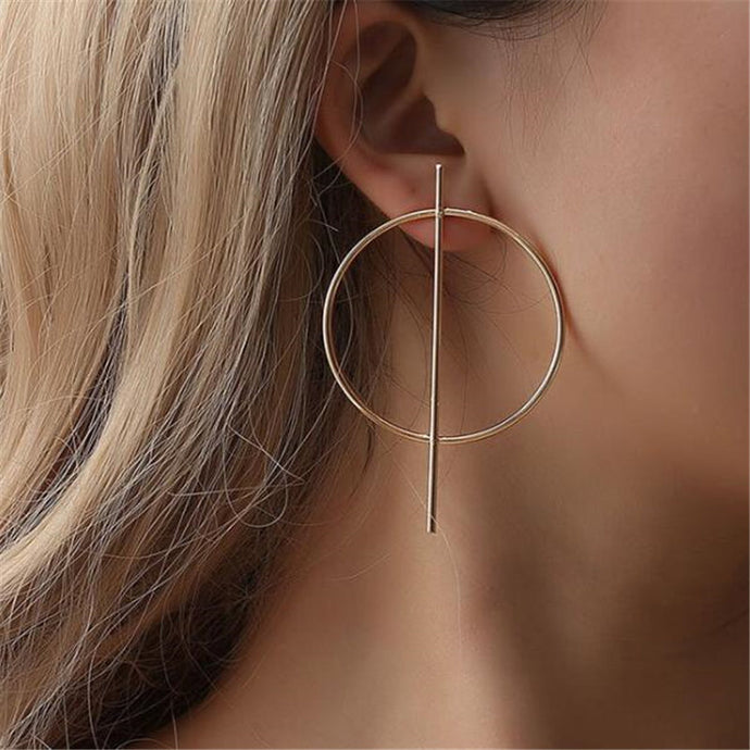 Circle Round Alloy Earrings