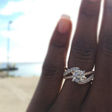 Load image into Gallery viewer, White Cubic Zircon Ring