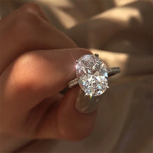 Load image into Gallery viewer, White Cubic Zircon Ring