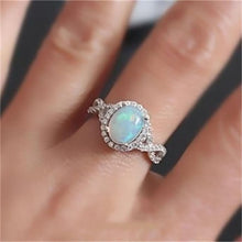 Load image into Gallery viewer, White Cubic Zircon Ring