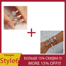 Load image into Gallery viewer, 3Pcs/Set Crystal Rings